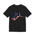 American Flag Elk Antlers T-Shirt — Patriotic Hunting Tee