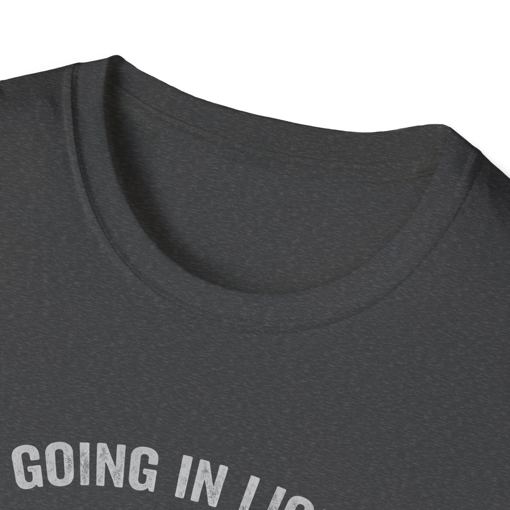 T-Shirt — 'Going in Light, Coming Out Heavy' Elk Packout Graphic