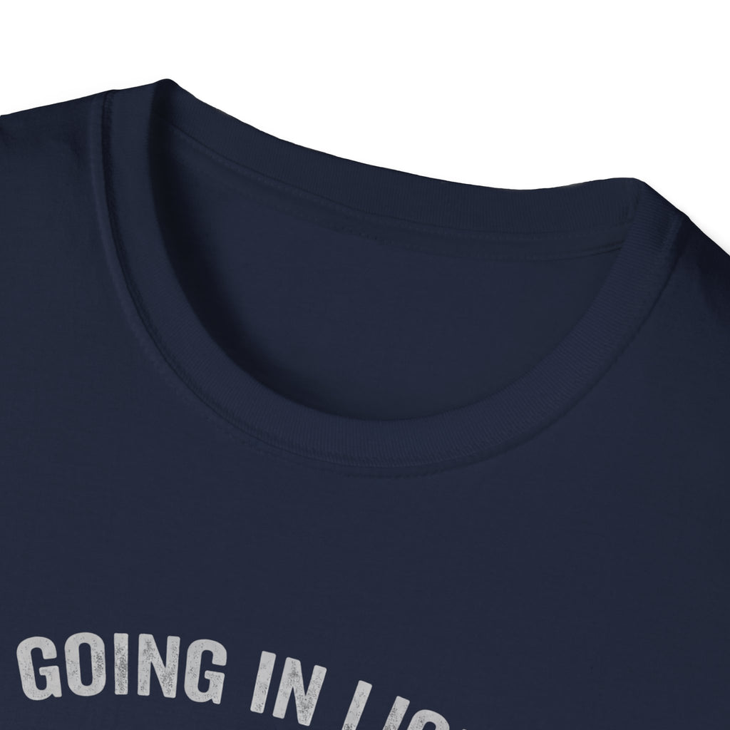 T-Shirt — 'Going in Light, Coming Out Heavy' Elk Packout Graphic